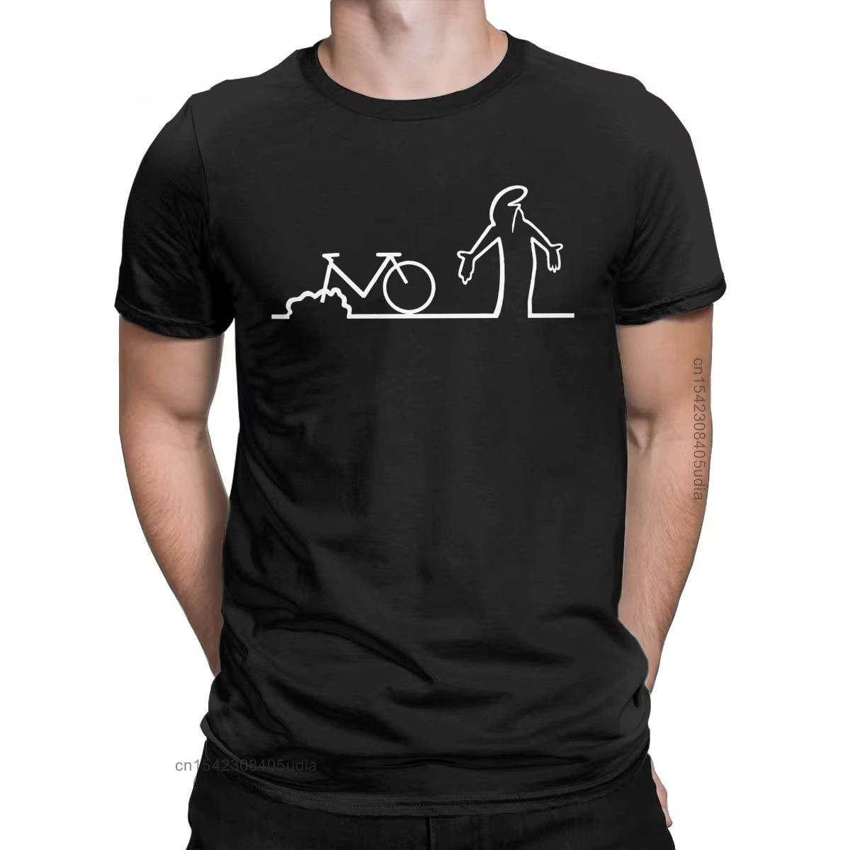 T-Shirt homme La Linea Bike t-shirts en coton incroyables t-shirts graphiques surdimensionnés T-Shir