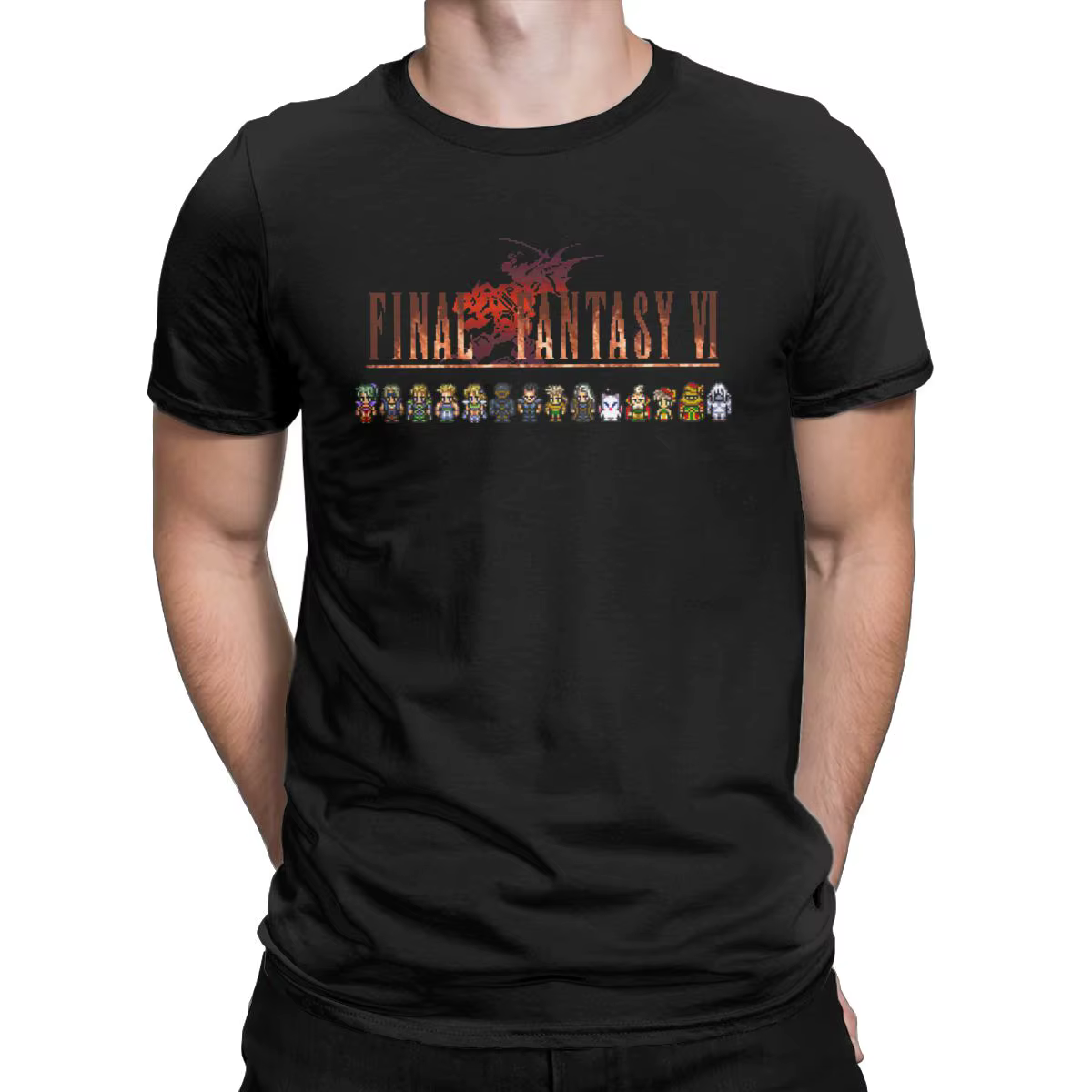 T-shirt manches courtes 100% coton, estival et décontracté, avec les jeux vidéo Final Nette