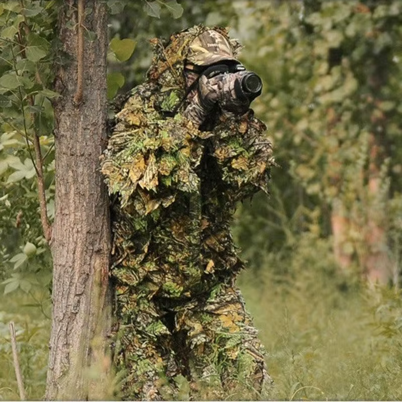 Vêtements de plein air camsalomon ghillie imbibés pour hommes et femmes, veste à capuche, pantalon d