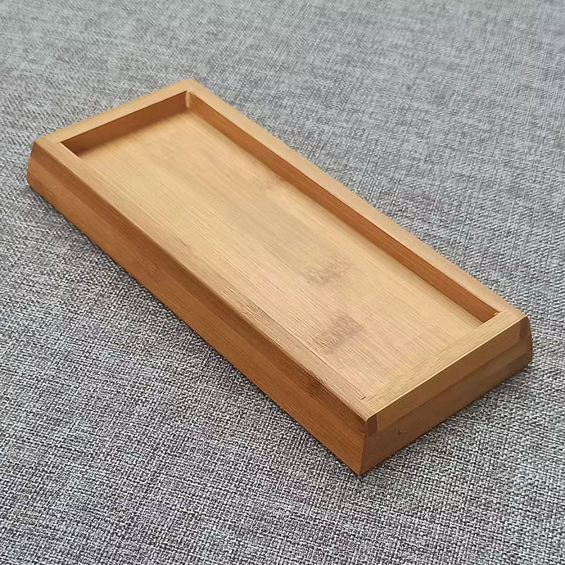 Support de pierre à aiguiser, accessoires de couteaux, Base de pierre à aiguiser, Bambou/Gel de pton