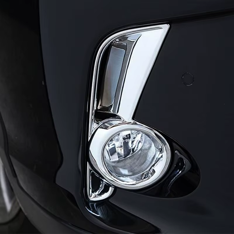 Couvercle de cadre de phare antibrouillard avant chromé ABS, accessoires de style de voiture, garnit