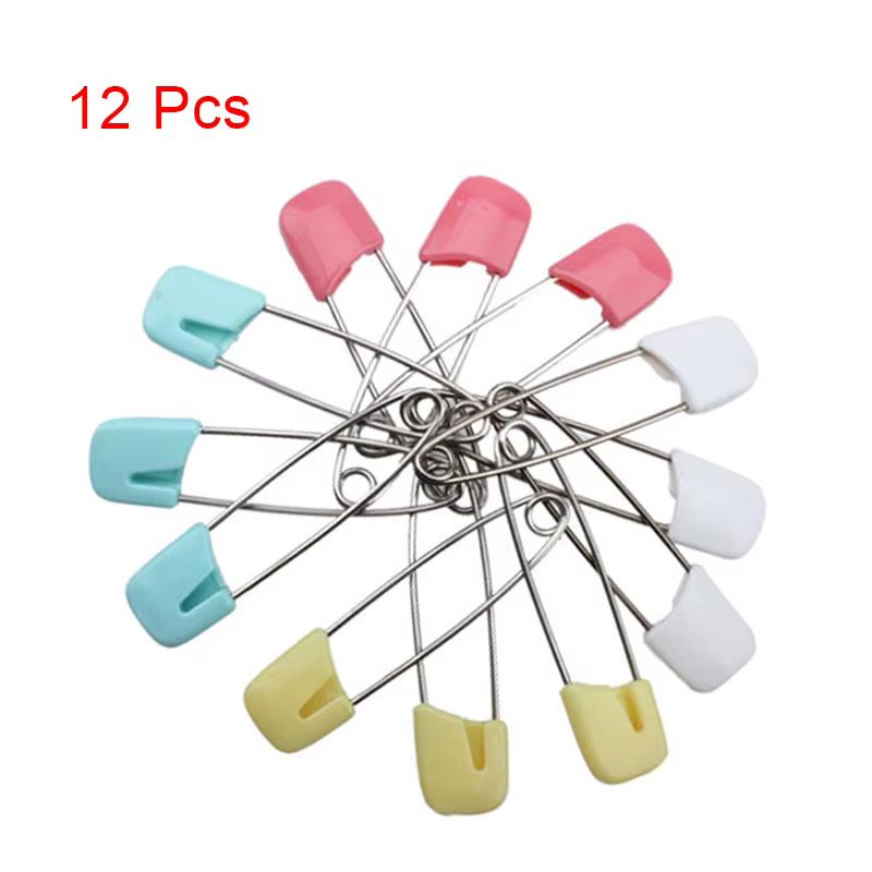 Accessoires de couture en acier inoxydable, 12 pièces, bricolage, accessoires de vêtements, pour la 