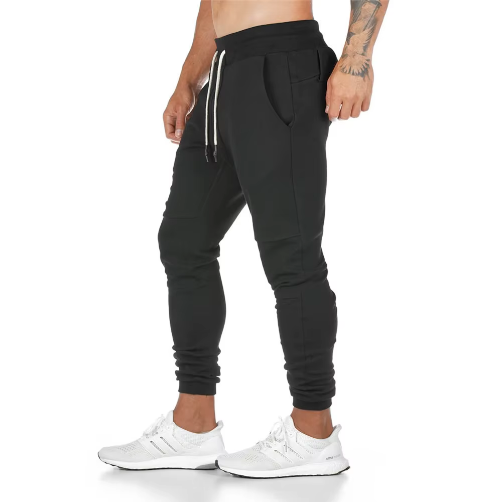 Joggers pantalons de survêtement hommes pantalons décontractés couleur unie salle de sport Fitness v