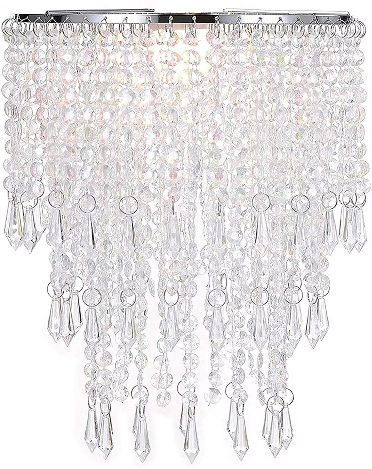 Abat-jour de lustre pour suspension de plafond, abat-jour en cristal à ajustement facile pour chambr