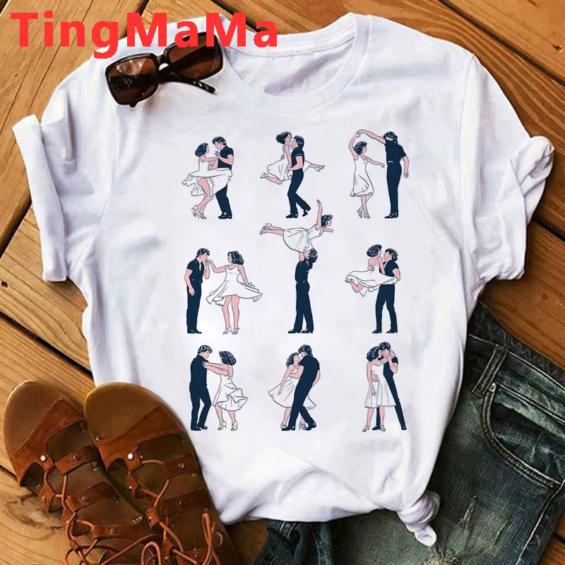 Film chaud danse sale T-shirt femmes Kawaii dessin animé graphique t-shirts unisexe Hip Hop Harajuku