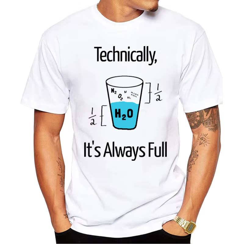 TEEHUB – T-Shirt à manches courtes pour hommes, col rond, avec lettres imprimées, drôle, blague scie