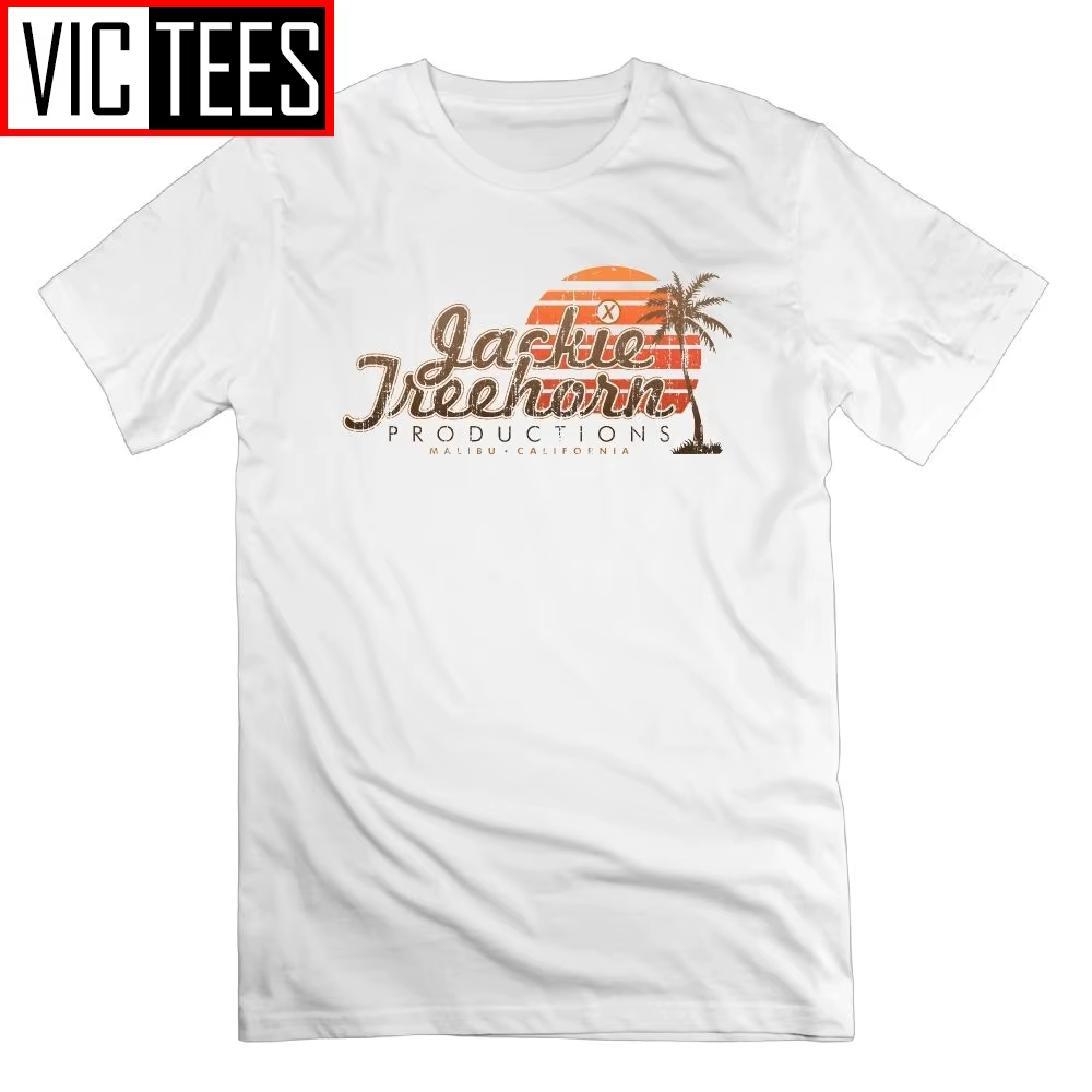 Jackie Treehorn Productions t-shirt le grand Lebowski coton à manches courtes T-Shirts col rond homm