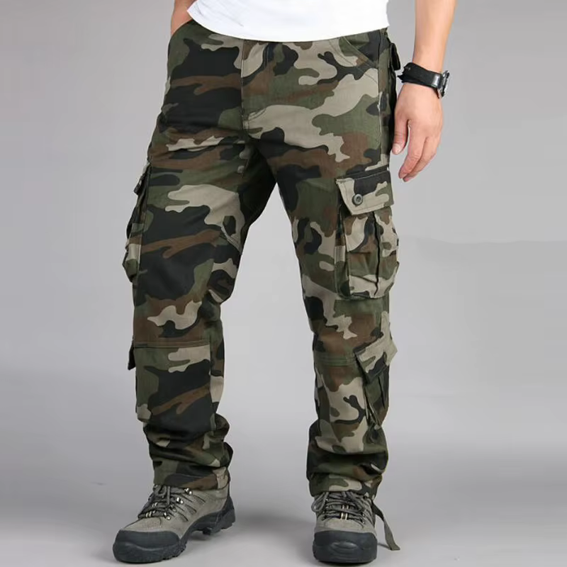 Pantalon cargo à poches multiples pour hommes, jogging urbain, salopette décontractée, vêtements d'e