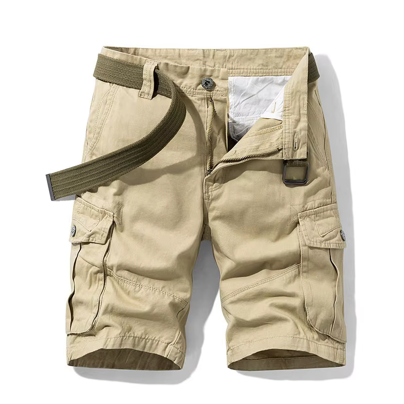 Short Cargo militaire Baggy multi-poches pour hommes, en coton kaki, tactique, pantalon court 30-38,