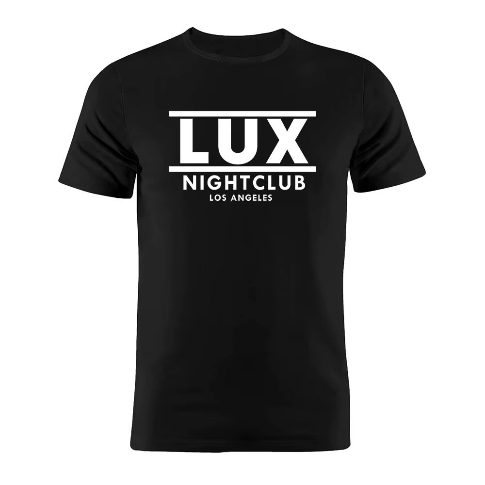 T-shirt unisexe 100% coton Lucifer Morfight star Lux, discothèque Los Angeles, silhouette drôle, ill
