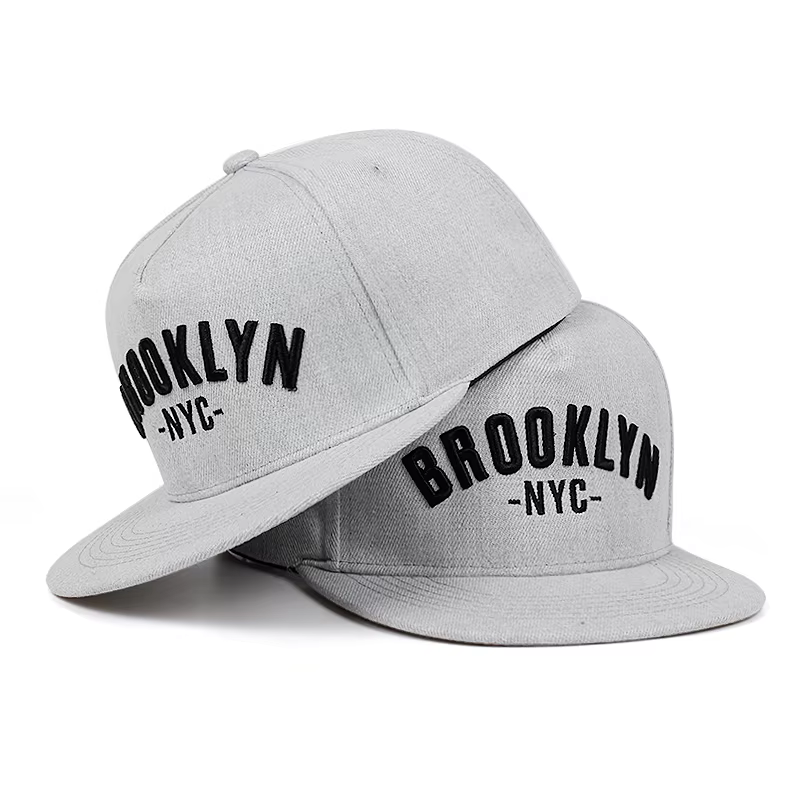 BROOKLYN lettre brodée casquette snapback hommes mode coton % chapeau ajusté sports de plein air loi