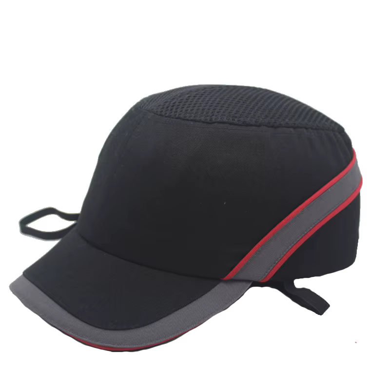 Casquette anti-choc à bande haute visibilité pour la sécurité du travail, coque intérieure rigide, c