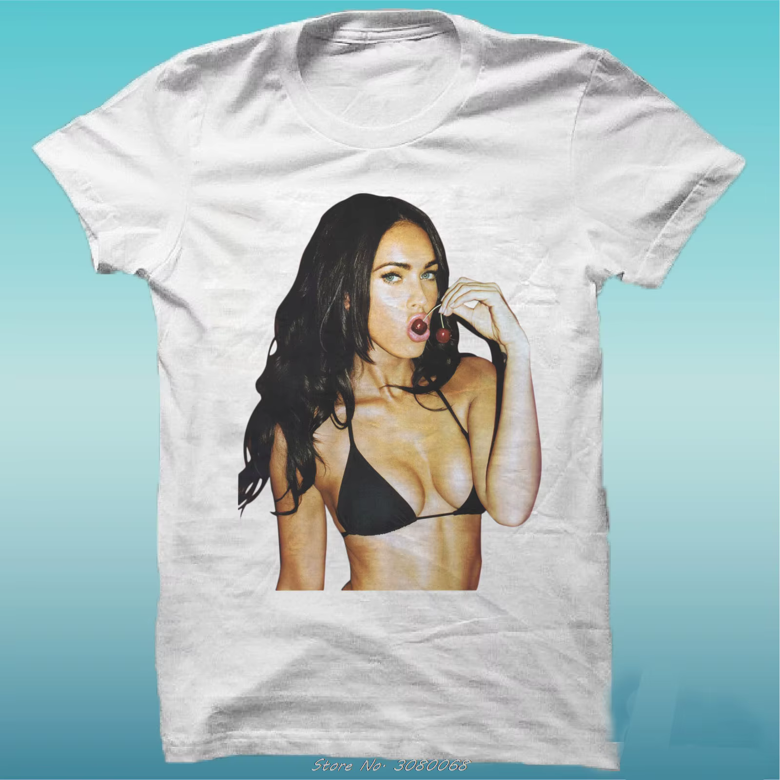 T-shirt à manches courtes et col rond pour homme, haut Sexy et Cool, avec le Film mega Fox, blanc, l