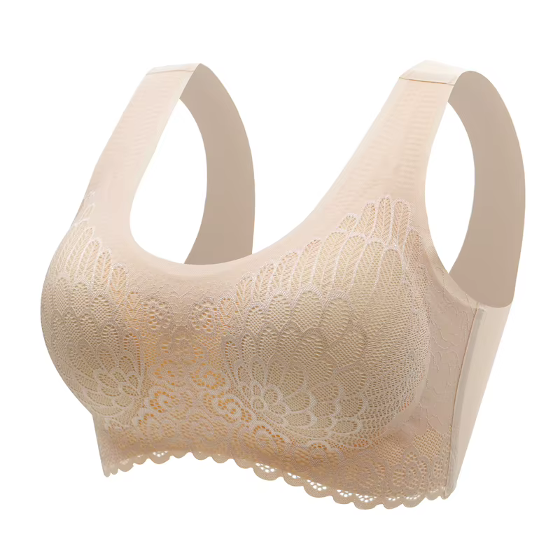 Soutien-gorge en Latex respirant 4.0 pour femmes, sous-vêtements Sexy en dentelle, sans couture, gra