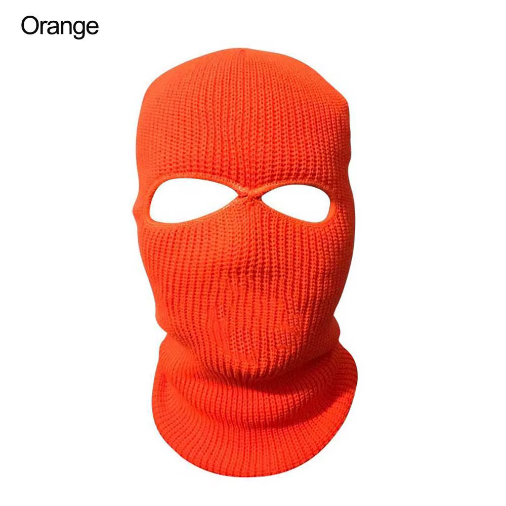 Casque de moto intégral pour hommes et femmes, chapeau de ski, bonnet en tricot d'hiver, cagoule à c