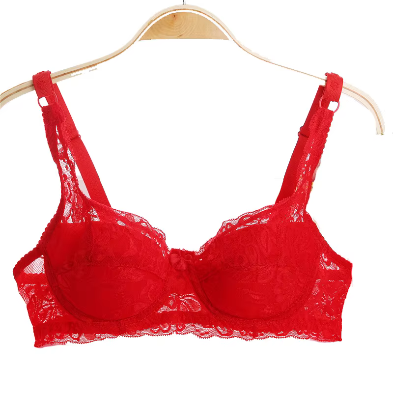 Soutien-gorge en dentelle pour femmes, grande taille 32 34 36 38 40 B C, brassière sexy, haut court,