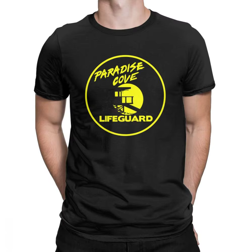 T-shirt homme, uniforme de sauvetage, 100 coton, Baywatch, Beach Bay Watch, drôle
