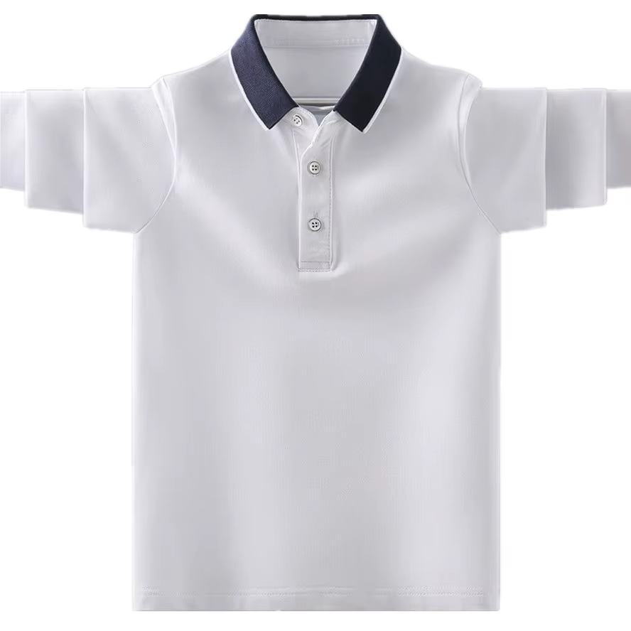 Polo à manches longues pour enfants, design de marque à la mode, vêtements décontractés pour garçons