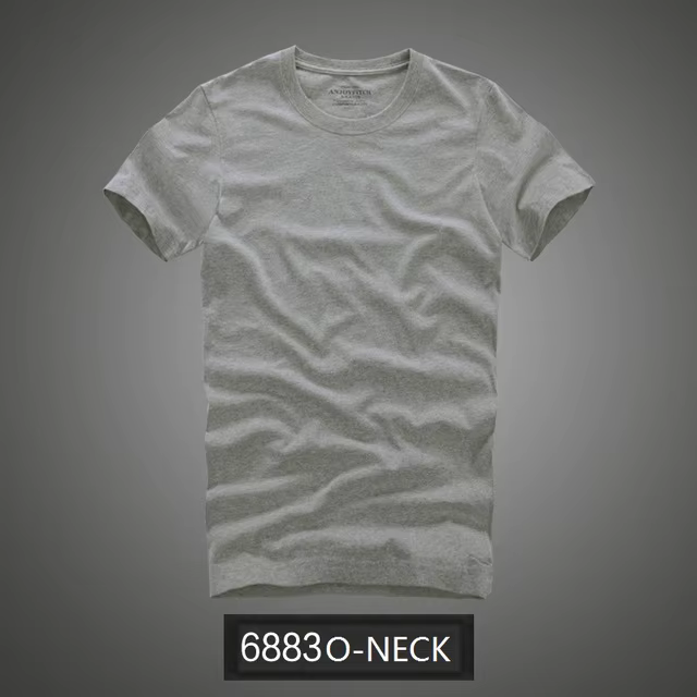 T-shirt manches courtes col rond pour homme, 100% coton, couleur unie, de haute qualité
