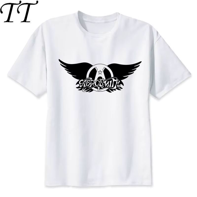 Aerosmith t-shirt hommes t-shirt mode t-shirt col rond blanc t-shirts pour homme top t-shirts M8001