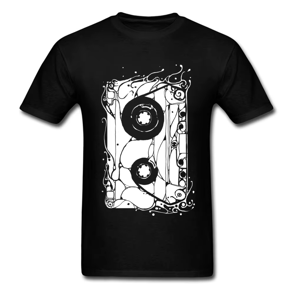 T-Shirt à Manches Courtes et Col Ras du Cou pour Homme, Vêtement 100% en Coton Respirant, Style Rétr
