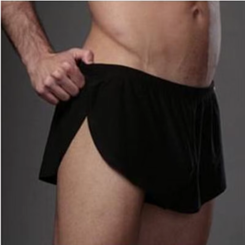 Short de course taille basse pour hommes, sous-vêtements de fitness sexy, pantalons courts, pantalon