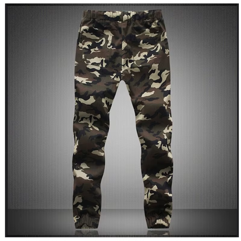 Pantalon de jogging militaire camouflage pour homme 2026 – Coton pur – Printemps/Automne – Coupe cra