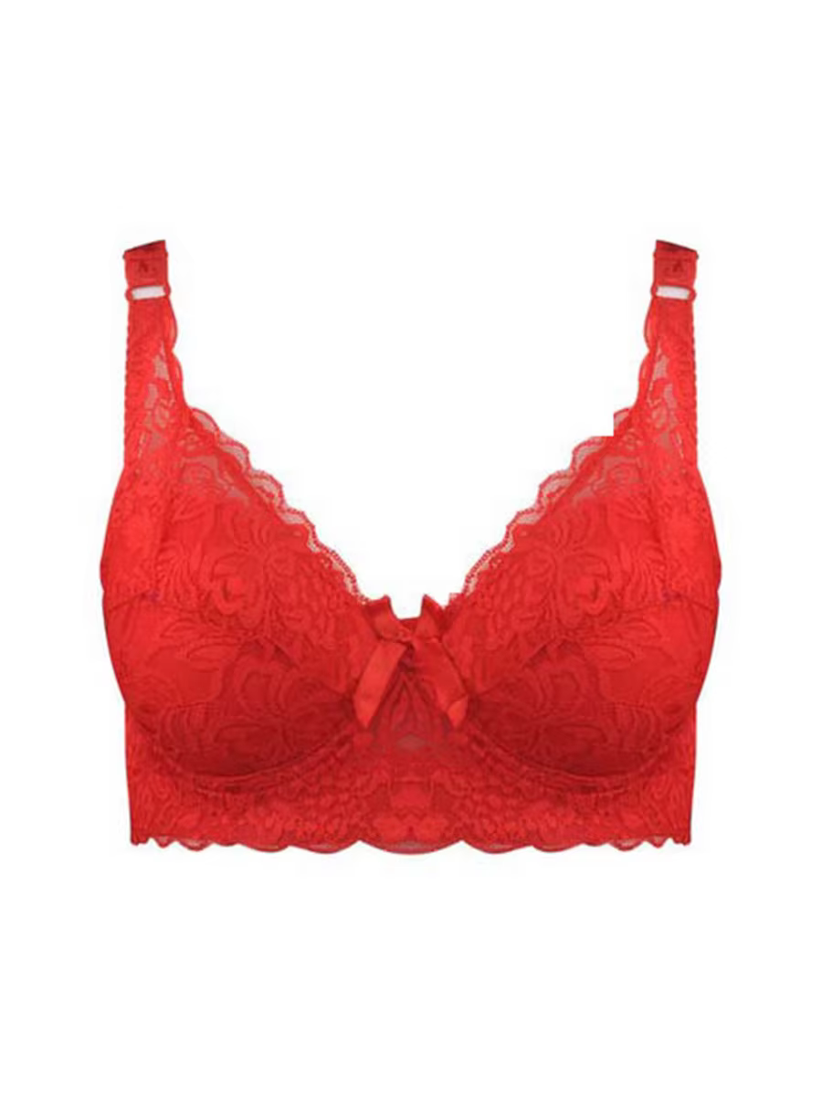 Hot Full Cup sous-vêtements fins petit soutien-gorge grande taille sans fil réglable dentelle femmes