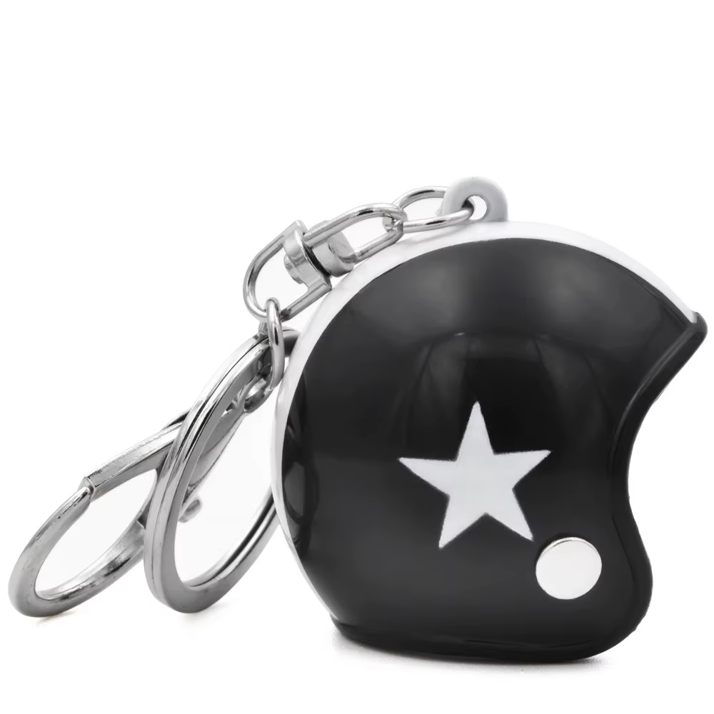 BJMOTO mode voiture moto casque porte-clés porte-clés Mini moto pendentif porte-clés hommes moteur a