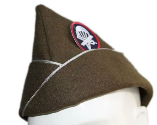 US WWII WW2 US AIRBankruptcy NE PARATROOPER GREEN WOadvokate GARRagressions CAP HAT-SIreflective M