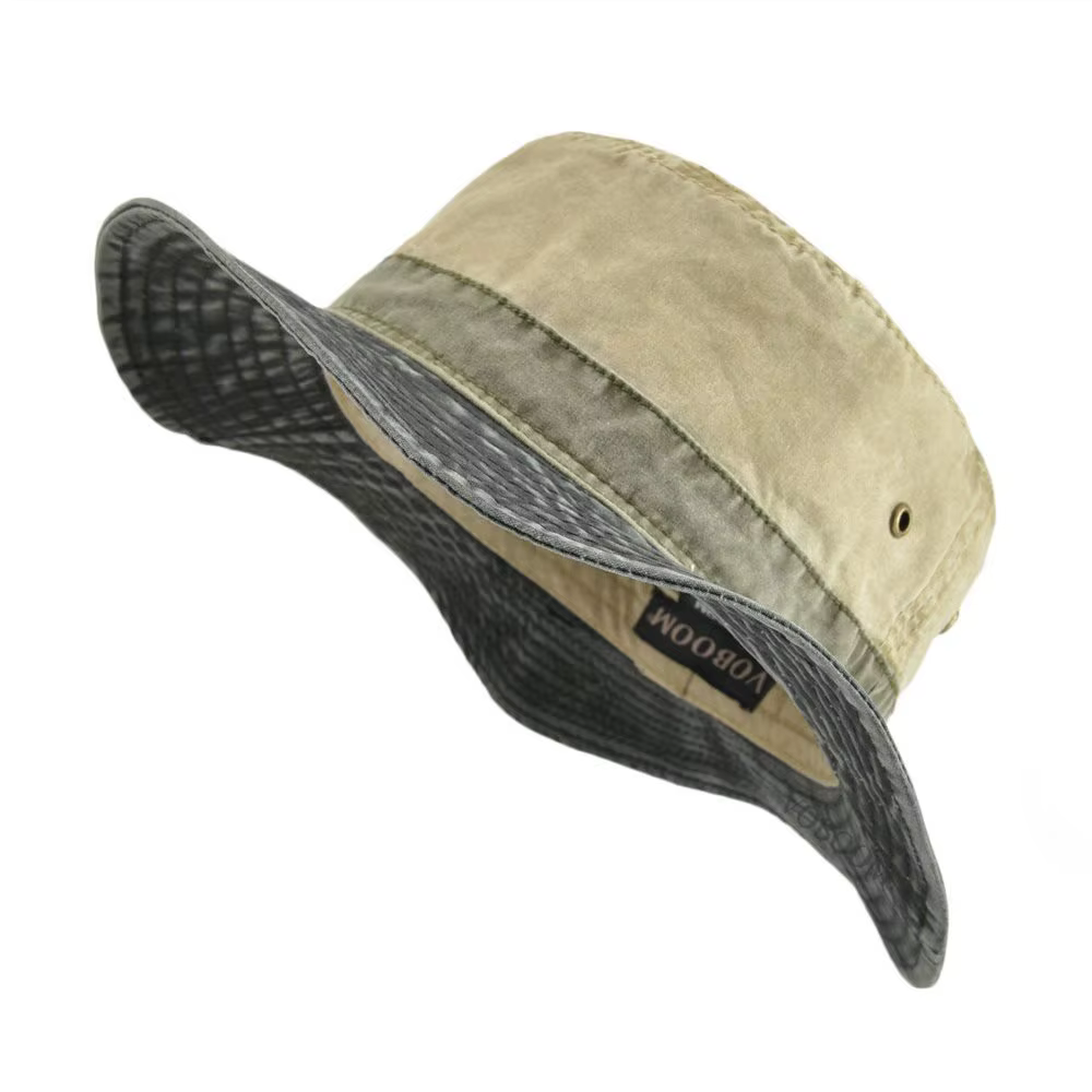 VOBOOM hommes seau chapeaux Bob été Panama pêche en plein air à large bord chapeau Protection solair