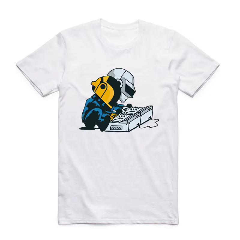 2019 Daft Punk hommes femmes t-shirt été à manches courtes groupe de musique française Punk T-shirts