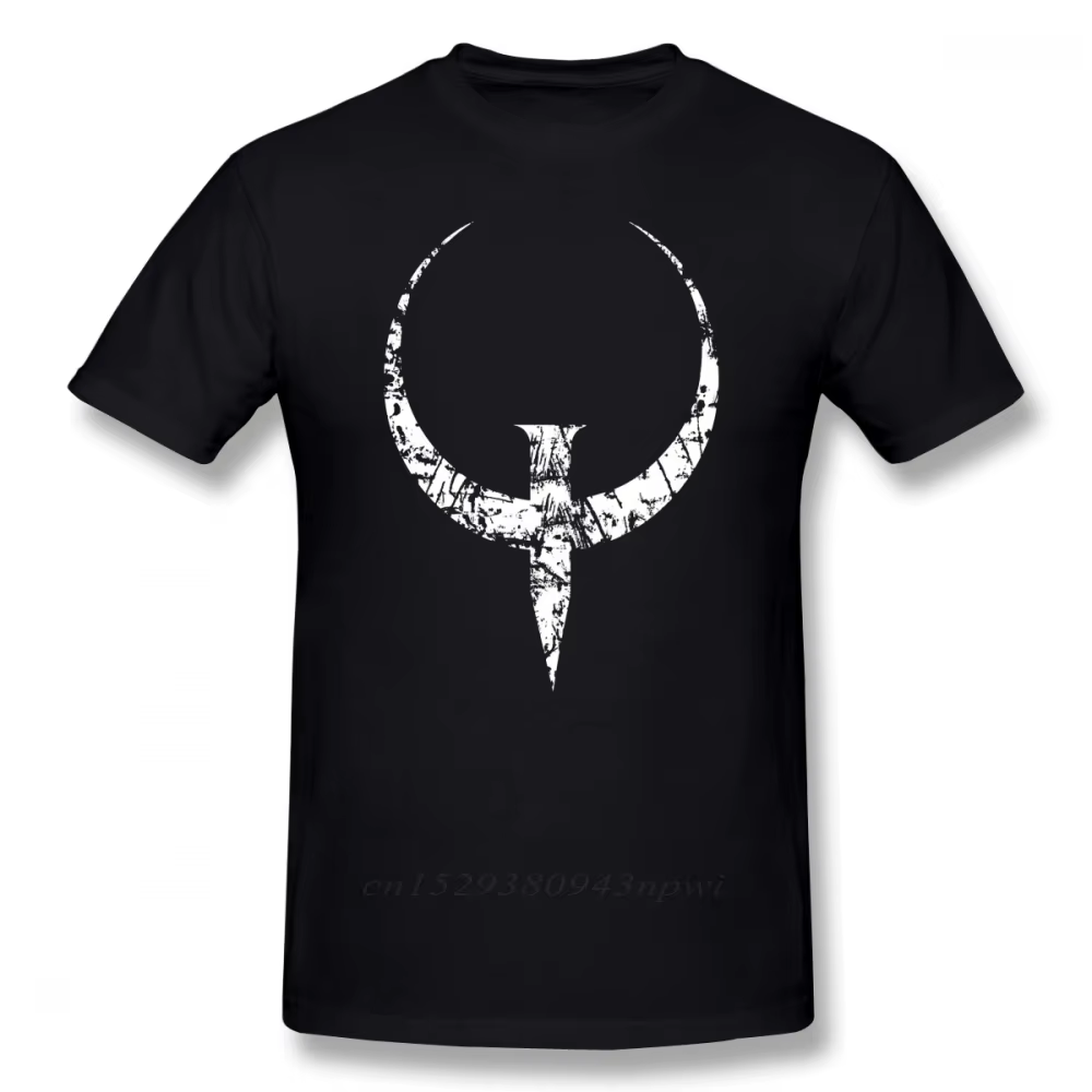 T-Shirt manches courtes homme blanc, classique et mignon, avec image de tremblement de terre, 100% c