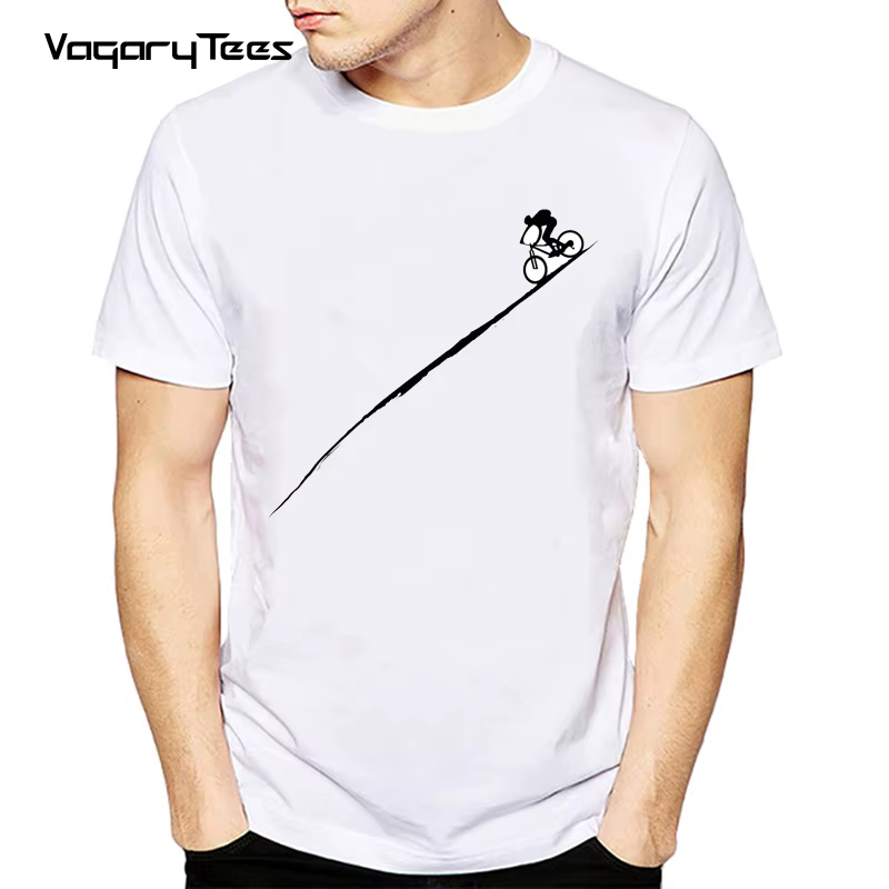 Bicicletas vtt impression t-shirt été hommes t-shirt descente vélo impression décontracté battement 