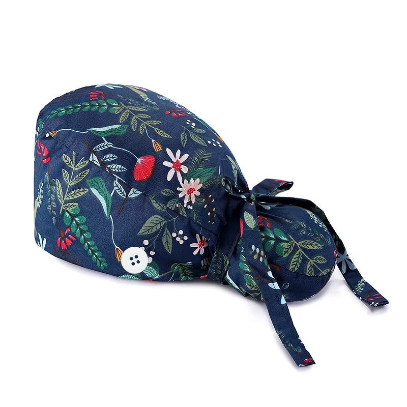 Casquettes de gommage pour femmes, cheveux longs, élastiques réglables, imprimé pour Salon de beauté