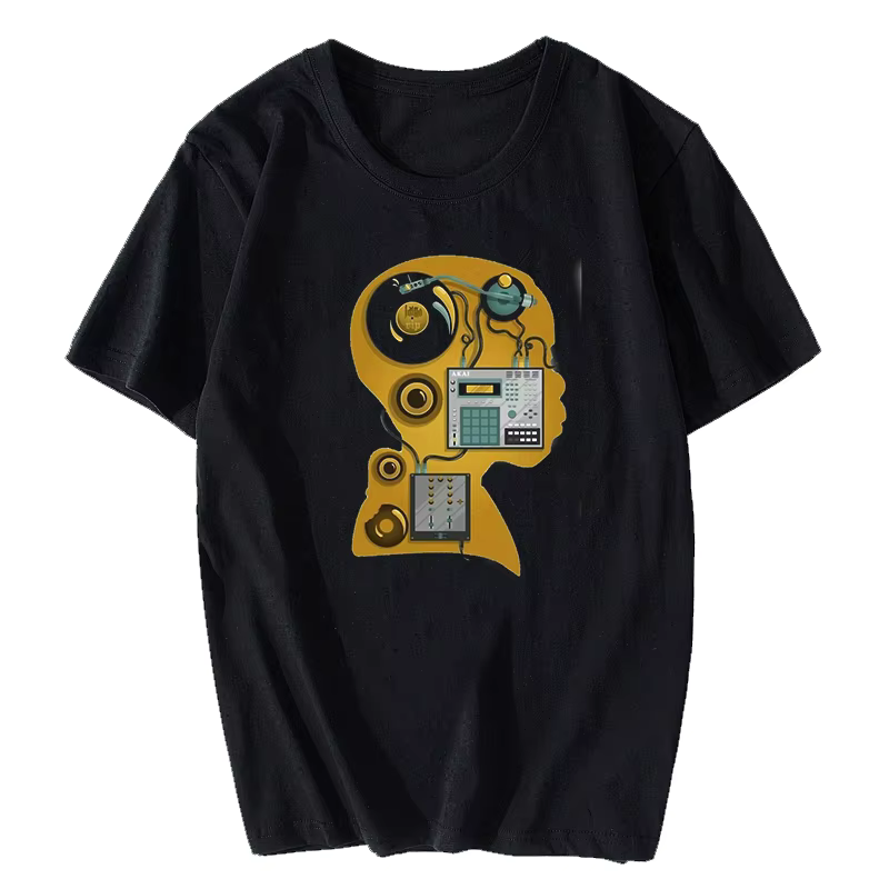T-shirt en coton esthétique pour hommes, T-shirt J Dilla Dj, Streetwear cool, Harajuku, Zones bre, H