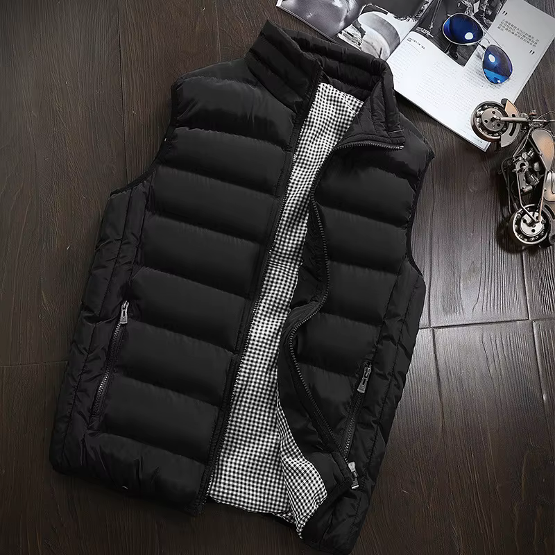 Marque vêtements coton rembourré grande taille hommes gilet hommes gilet hommes veste sans manches g