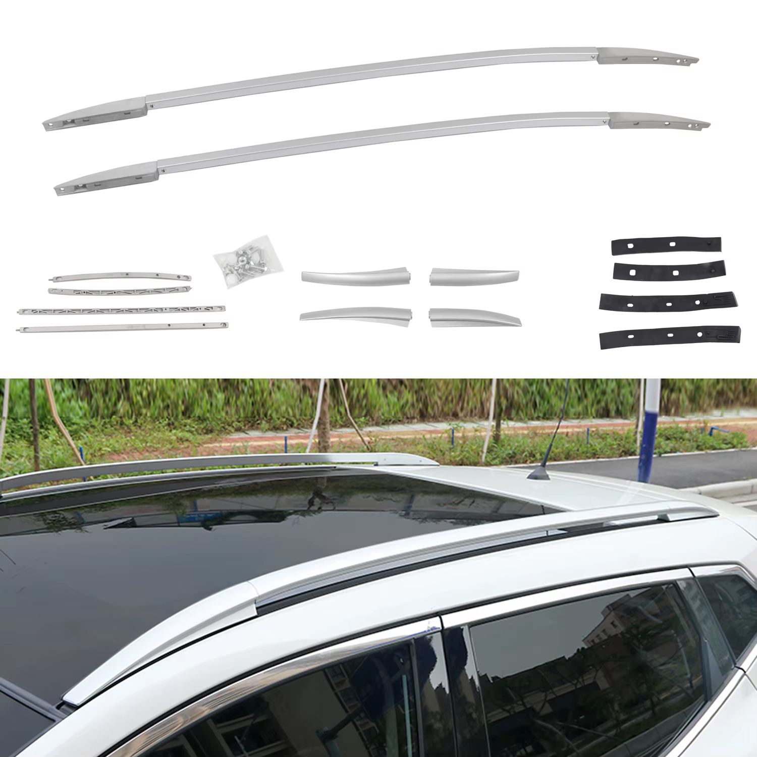 Accessoires de voiture adaptés à Nissan Qashqai J11 2014 – 2021, supports de toit, porte-bagages, ba