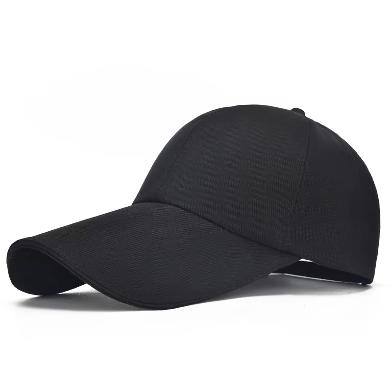 Casquette de baseball extra longue ajustable en toile, protection UV, idéal pour les voyages et la p
