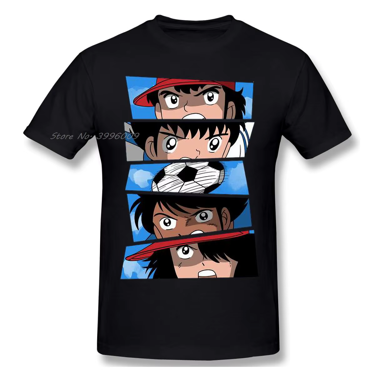 BALL IS LIFE hauts vêtements Streetwear Design capitaine Tsubasa sur Football Anime coton hommes T-S
