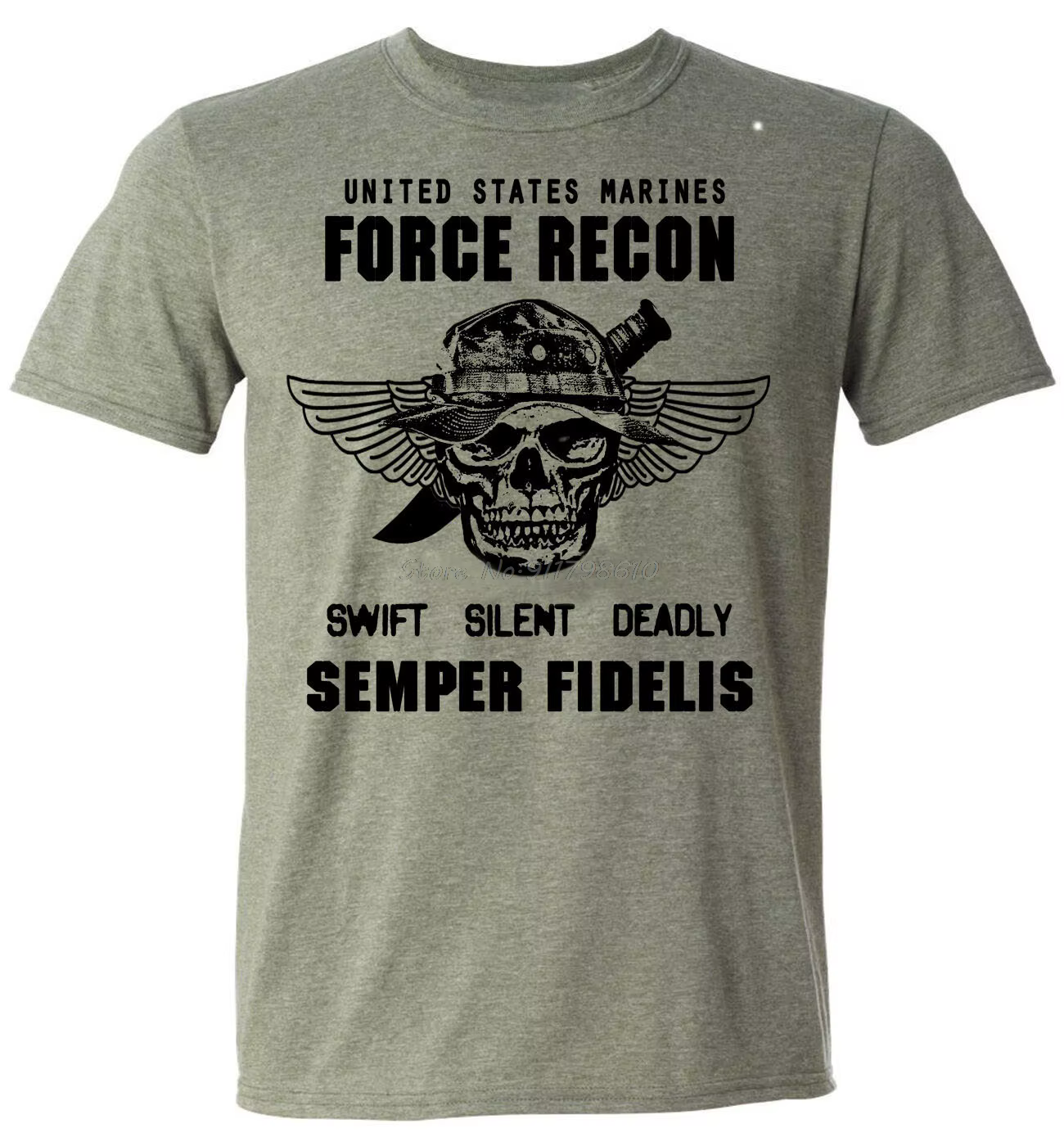 USMC – T-shirt en coton pour hommes, Streetwear, Harajuku