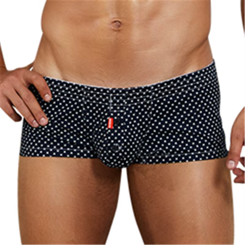 Sous-vêtements pour hommes boxeurs Shorts été Mutande coton doux imprimé ample court maison caleçons