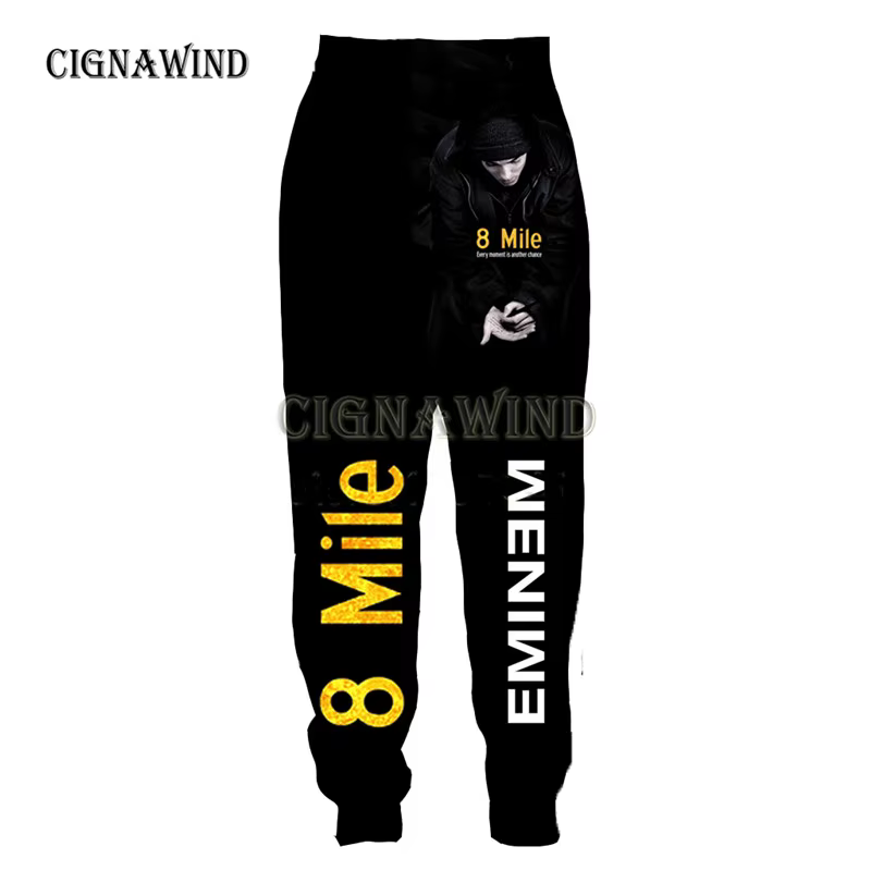 Pantalon Hip Hop Rared Eminem pour hommes et femmes, pantalon imprimé 3D, pantalon de jogging décont