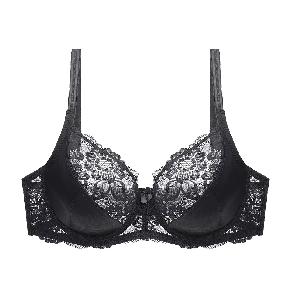 Grande taille femmes dentelle soutien-gorge non rembourré à armatures dames grand sous-vêtements Bra
