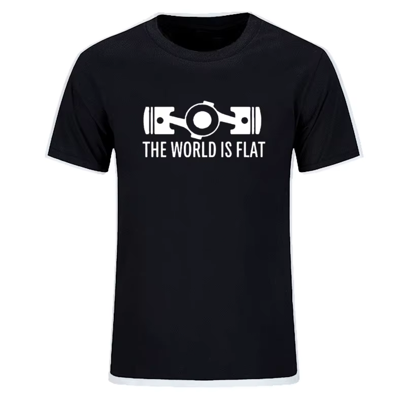 T-shirt manches courtes col rond pour homme, estival et personnalisé, en coton, taille ue, le monde 