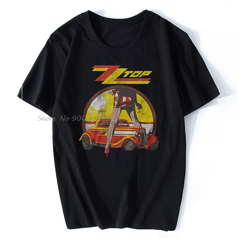 Crazy Streetwear hommes Zz haut jambes vintage Rock T-Shirt Hip Hop hommes coton t-shirts hauts Hara