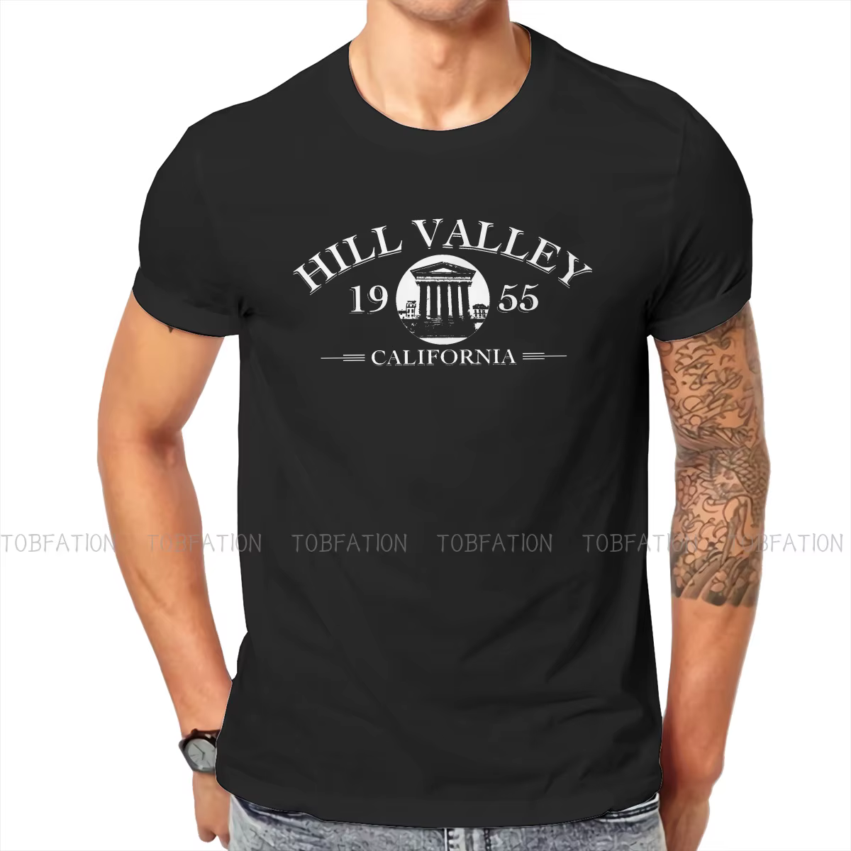 Retour vers le futur T-shirt du film Marty, Hill Valley, Zones distinctives moi, Vêtements hipster o