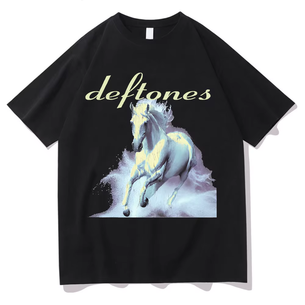 Économie en coton blanc poney pour hommes et femmes, vêtements de haute qualité, t-shirts vintage, n