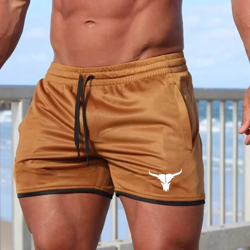 Nouveaux hommes Fitness musculation Shorts été gymnases musculation sport hommes vêtements de sport 