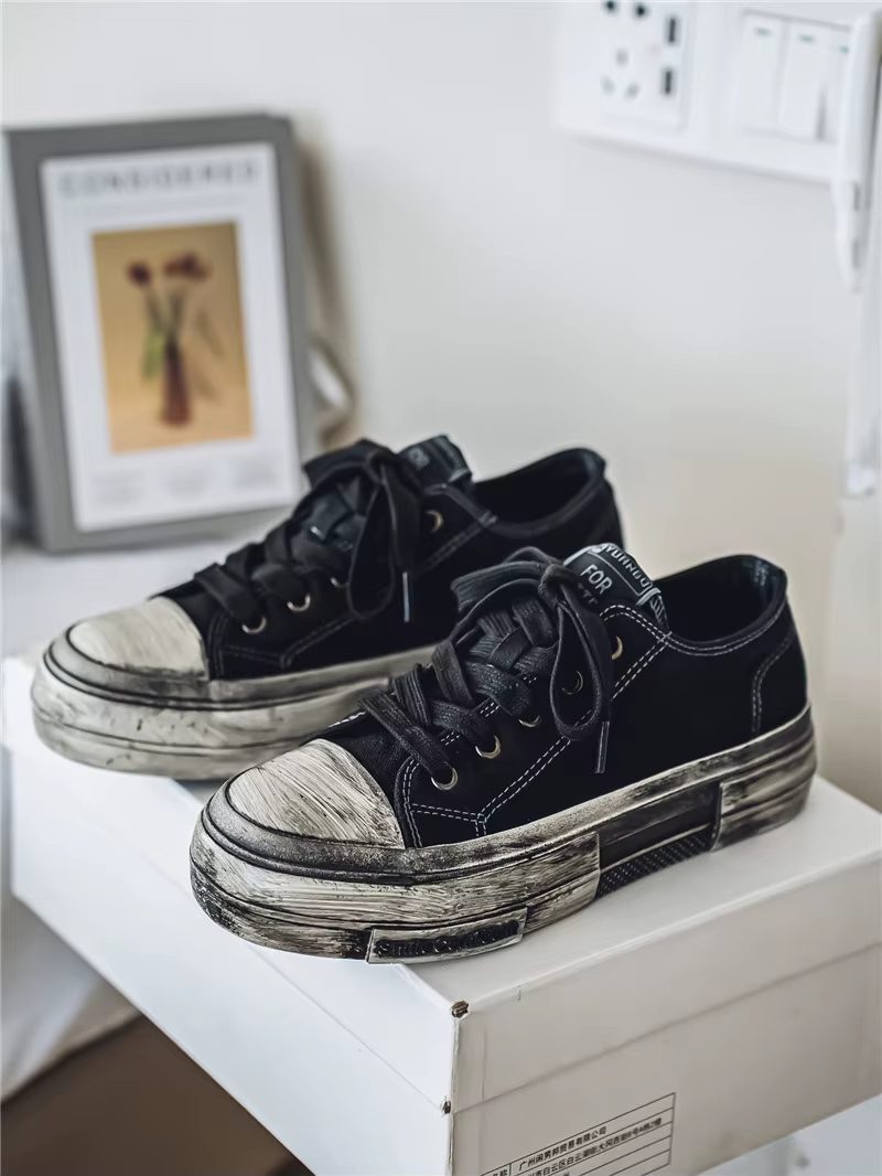 Chaussures en toile bordeaux pour hommes, baskets décontractées de haute qualité, chaussures augment